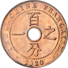Moneta, FRANCUSKIE INDOCHINY, Cent, 1920, San Francisco, VF(30-35), Brązowy