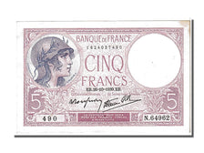 Billete, Francia, 5 Francs, 5 F 1917-1940 ''Violet'', 1939, 1939-10-26, SC
