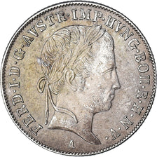 Coin, Austria, Ferdinand I, 20 Kreuzer, 1848, Vienne, EF(40-45), Silver, KM:2208