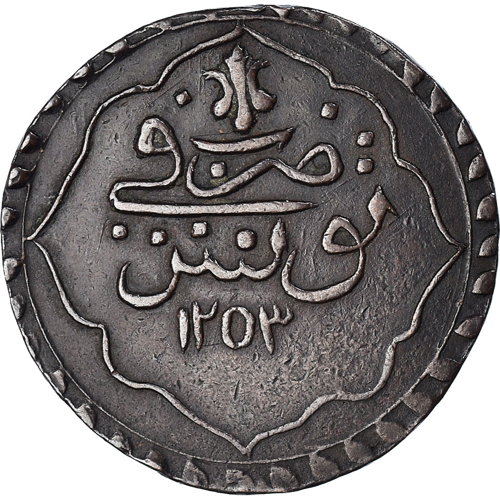Monnaie, Tunisie, TUNIS, Selim III, Piastre, 1791 (AH 1203//4), TTB, Billon