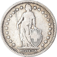 Moneta, Svizzera, 2 Francs, 1886, Bern, MB, Argento, KM:21