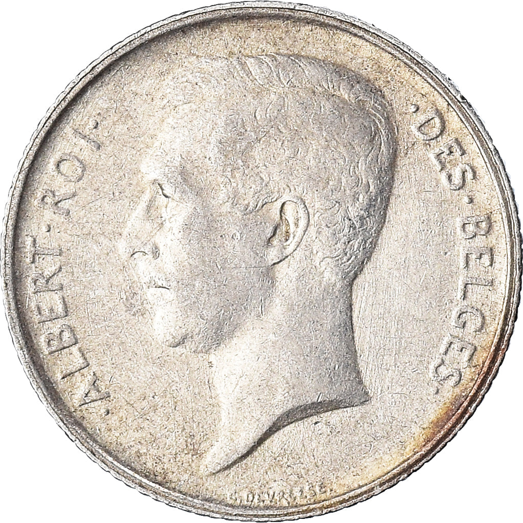 Coin, Belgium, Albert I, Franc, 1910, EF(40-45), Silver, KM:72