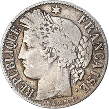 Monnaie, France, Cérès, Franc, 1887, Paris, TB, Argent, Gadoury:465a, KM:822.1