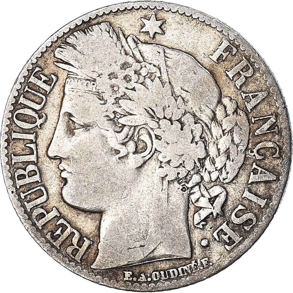 Monnaie, France, Cérès, Franc, 1881, Paris, TB, Argent, Gadoury:465a, KM:822.1