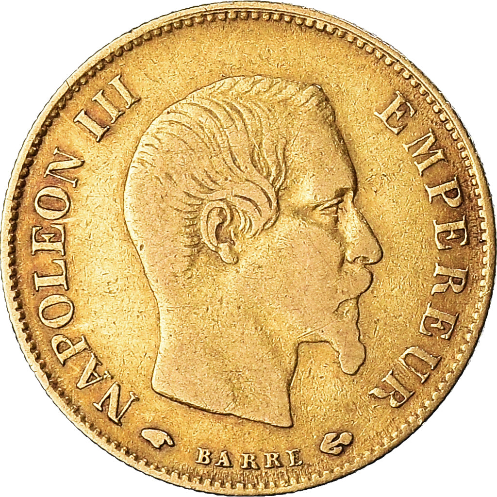 Coin, France, Napoleon III, 10 Francs, 1860, Paris, VF(30-35), Gold, KM:784.3