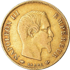 Coin, France, Napoleon III, 10 Francs, 1860, Paris, VF(30-35), Gold, KM:784.3