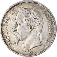 Coin, France, Napoleon III, 5 Francs, 1870, Strasbourg, EF(40-45), Silver