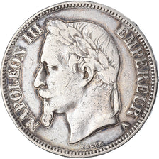 Coin, France, Napoleon III, 5 Francs, 1870, Paris, VF(30-35), Silver