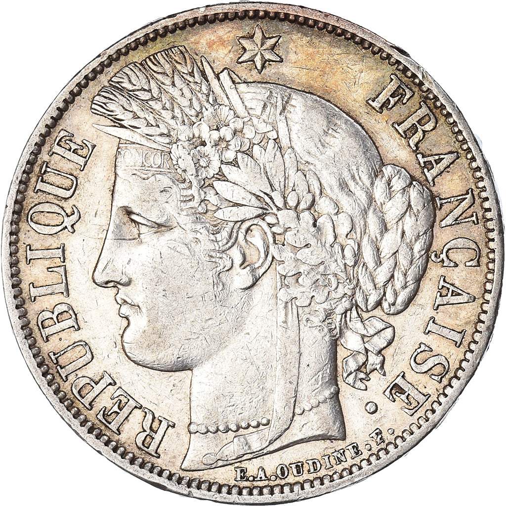 Coin, France, Cérès, 5 Francs, 1851, Paris, EF(40-45), Silver, KM:761.1