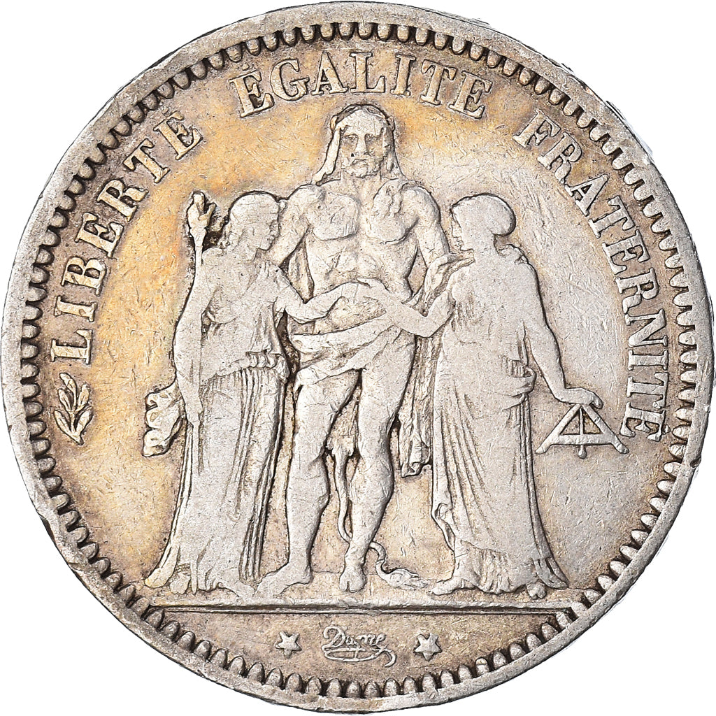 Coin, France, Hercule, 5 Francs, 1873, Paris, VF(30-35), Silver, KM:820.1