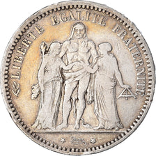 Coin, France, Hercule, 5 Francs, 1873, Paris, VF(30-35), Silver, KM:820.1