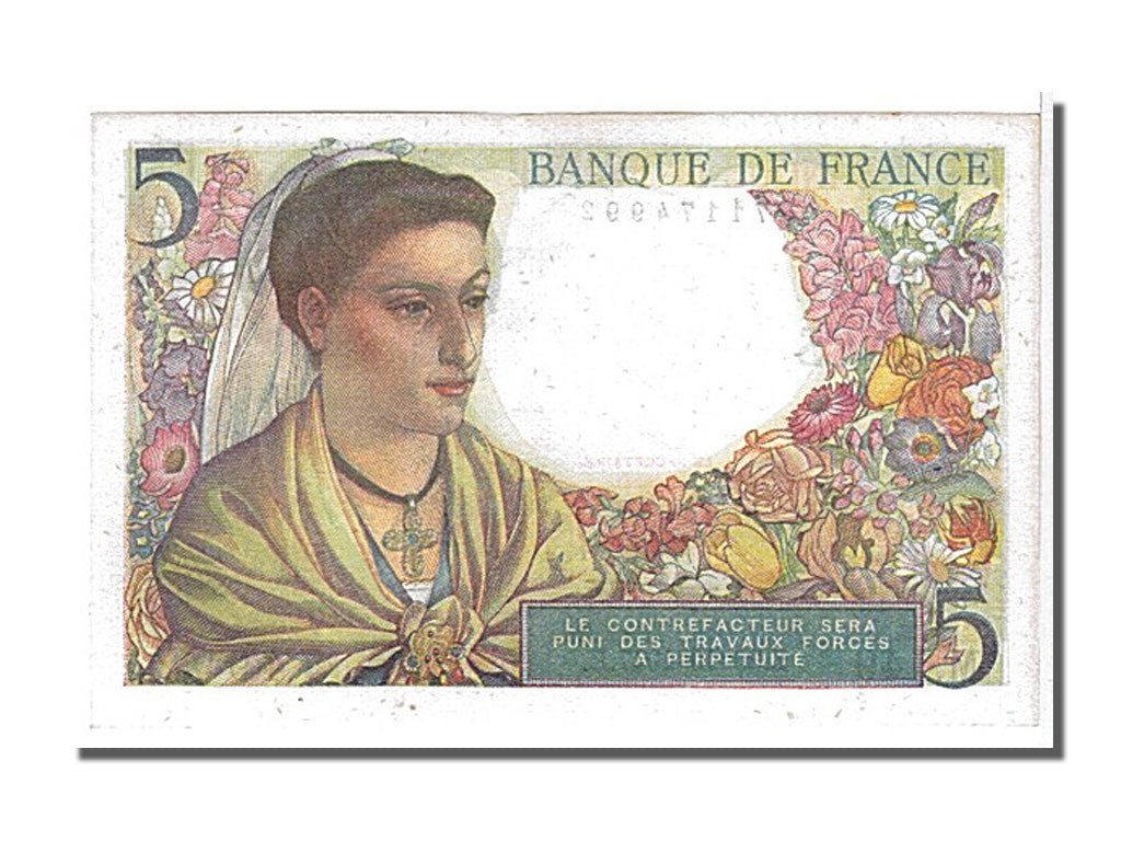 France, 5 Francs, 5 F 1943-1947 ''Berger'', 1947, KM #98b, 1947-10-30, UNC(63),.