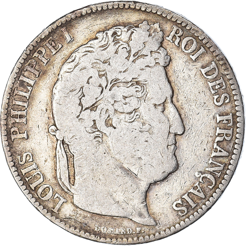 Coin, France, Louis-Philippe, 5 Francs, 1840, Rouen, VF(20-25), Silver