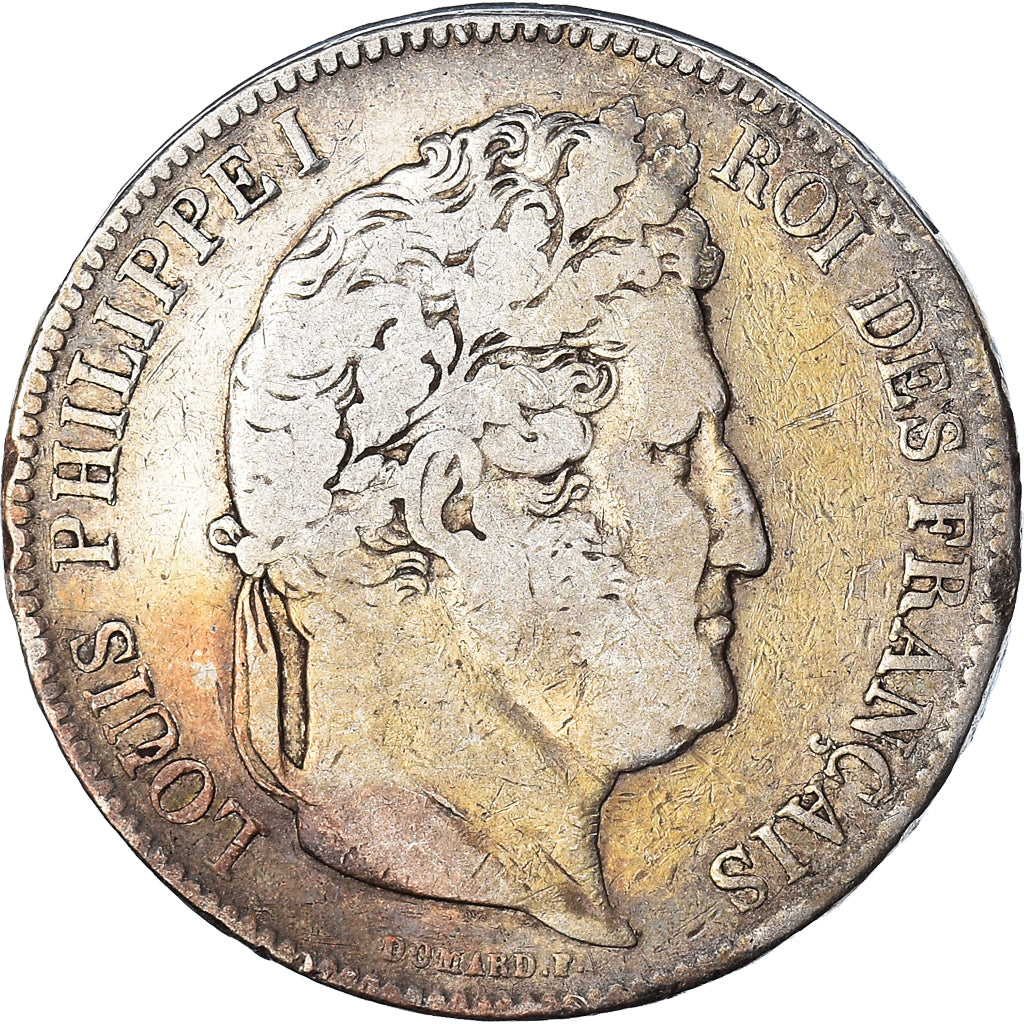 Coin, France, Louis-Philippe, 5 Francs, 1843, Paris, VF(20-25), Silver