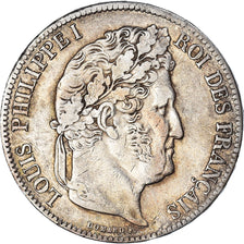 Münze, Frankreich, Louis-Philippe, 5 Francs, 1840, Paris, SS, Silber, KM:749.1