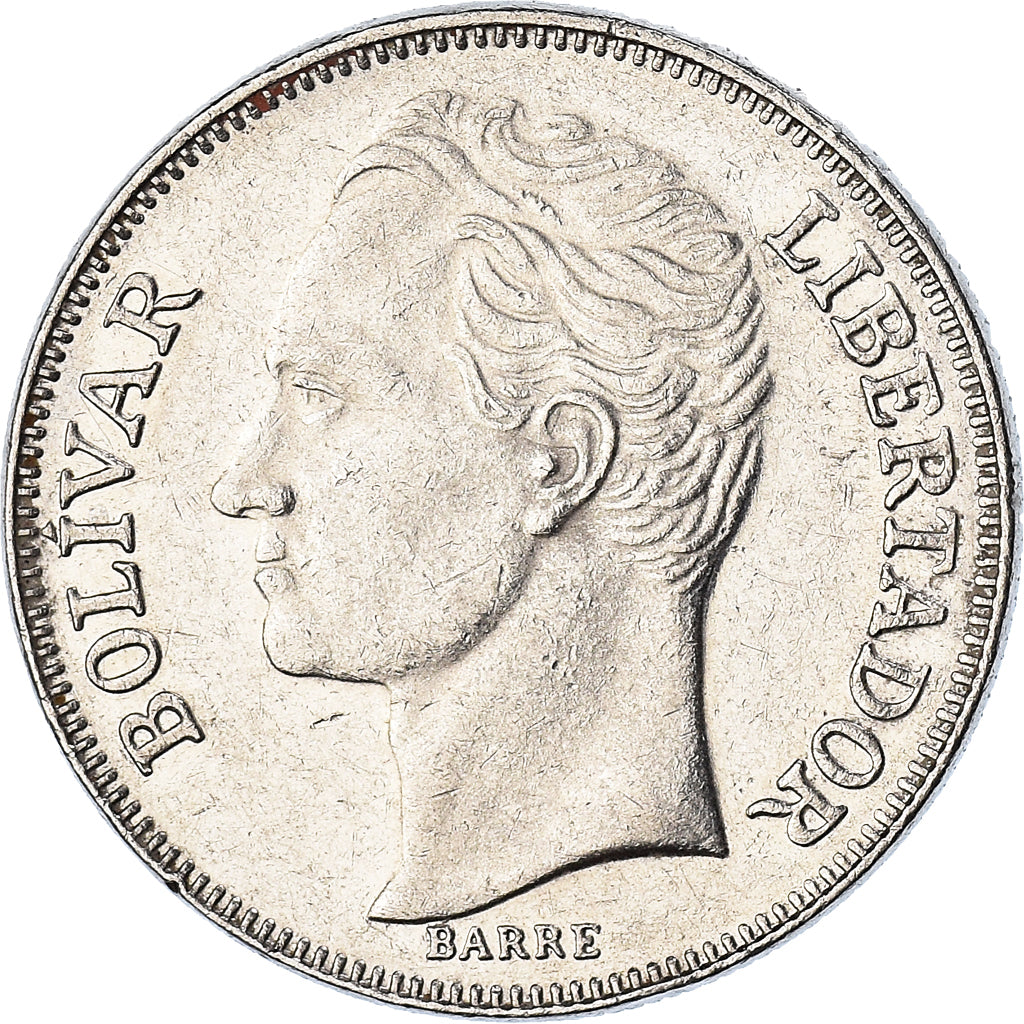 Monnaie, Venezuela, 5 Bolivares, 1988, TTB+, Nickel, KM:53.2