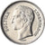 Coin, Venezuela, 5 Bolivares, 1989, Werdohl, AU(55-58), Nickel Clad Steel