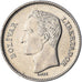 Coin, Venezuela, 5 Bolivares, 1989, Werdohl, EF(40-45), Nickel Clad Steel