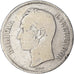 Coin, Venezuela, Gram 25, 5 Bolivares, 1887, VF(20-25), Silver, KM:24.1