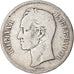 Coin, Venezuela, Gram 25, 5 Bolivares, 1888, VF(20-25), Silver, KM:24.1