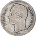 Moneta, Venezuela, Gram 25, 5 Bolivares, 1888, B+, Argento, KM:24.1