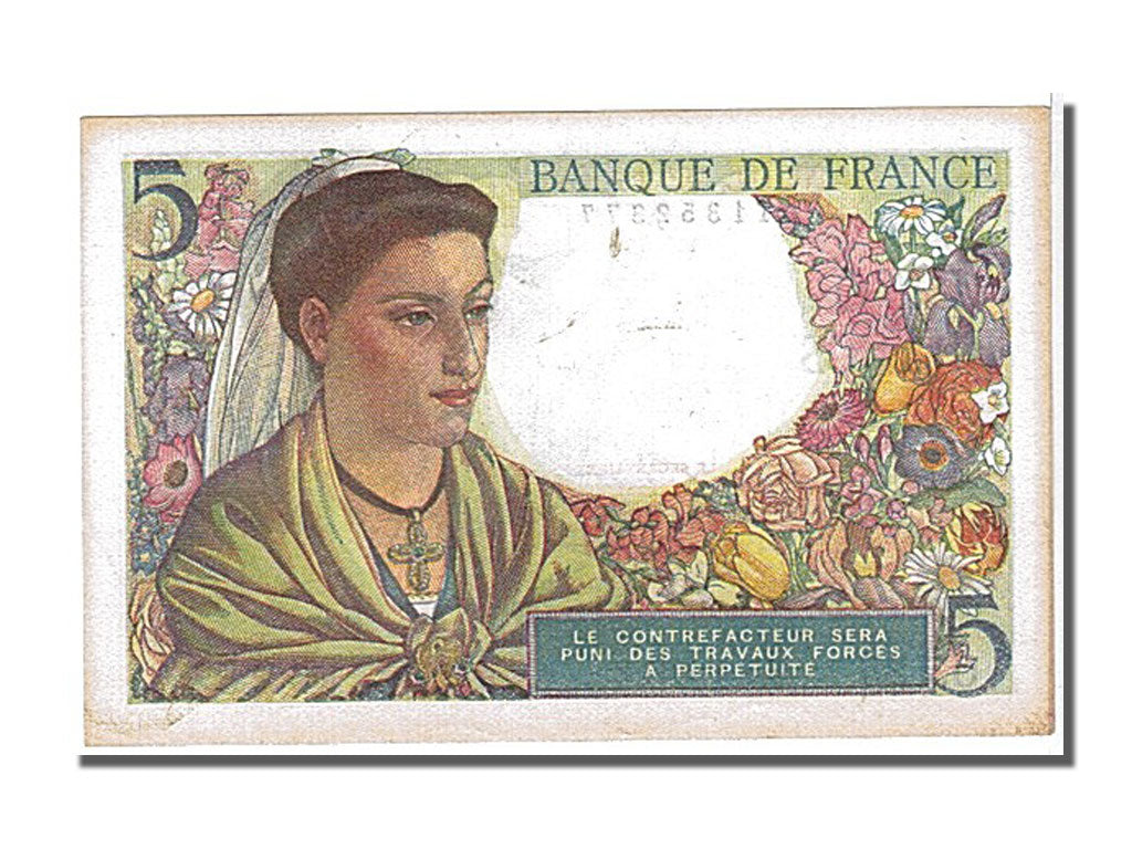 Billet, France, 5 Francs, 5 F 1943-1947 ''Berger'', 1945, 1945-04-05, SPL