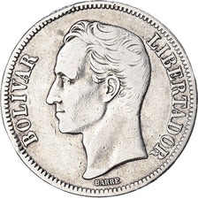 Coin, Venezuela, Gram 25, 5 Bolivares, 1935, EF(40-45), Silver, KM:24.2