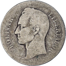 Moneta, Venezuela, Gram 10, 2 Bolivares, 1900, B, Argento, KM:23