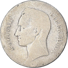 Monnaie, Venezuela, Gram 10, 2 Bolivares, 1904, B, Argent, KM:23