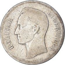 Coin, Venezuela, Gram 10, 2 Bolivares, 1904, F(12-15), Silver, KM:23