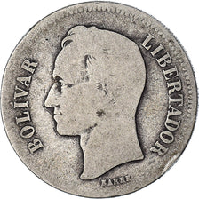 Coin, Venezuela, Gram 10, 2 Bolivares, 1903, F(12-15), Silver, KM:23
