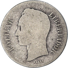 Moneta, Venezuela, Gram 10, 2 Bolivares, 1903, B, Argento, KM:23