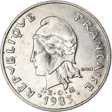 Coin, French Polynesia, 20 Francs, 1983, Paris, EF(40-45), Nickel, KM:9
