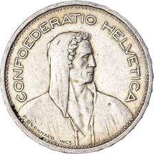 Coin, Switzerland, 5 Francs, 1953, Bern, EF(40-45), Silver, KM:40