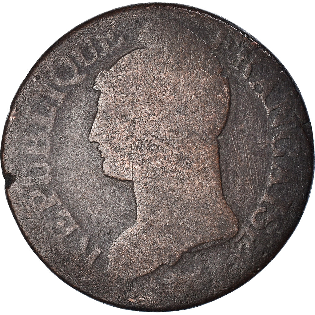 Coin, France, Dupré, 5 Centimes, AN 8 (1799-1800), Strasbourg, VG(8-10)
