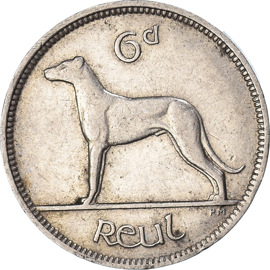 Coin, IRELAND REPUBLIC, 6 Pence, 1928, EF(40-45), Nickel, KM:5