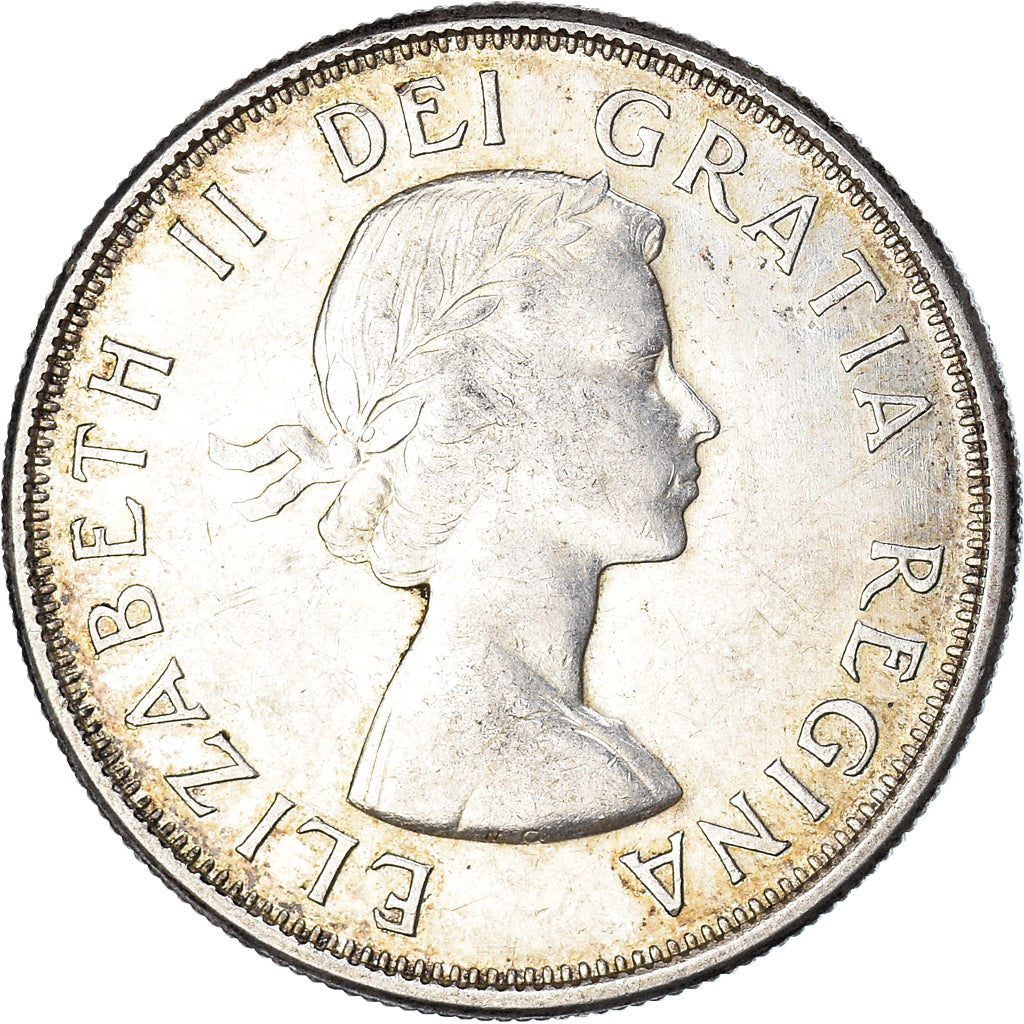 Monnaie, Canada, Elizabeth II, 50 Cents, 1959, Royal Canadian Mint, Ottawa