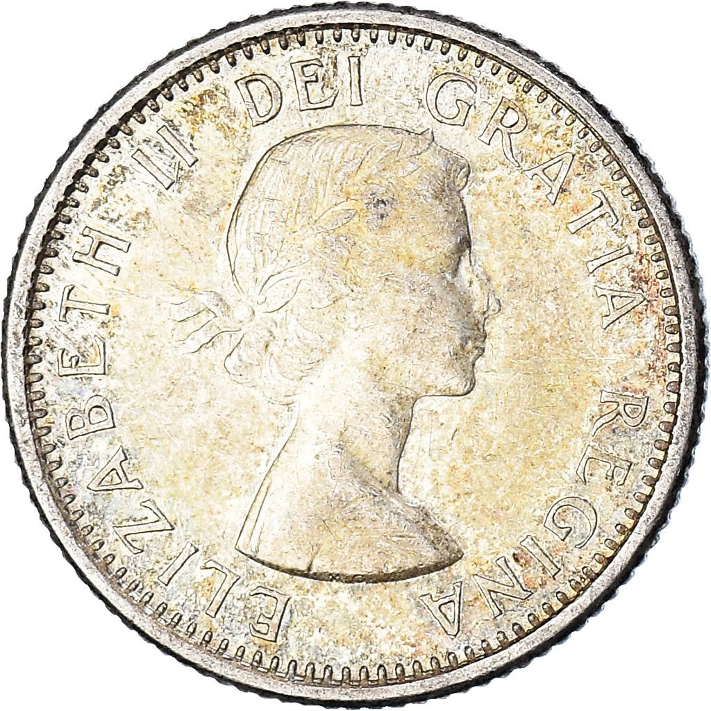 Coin, Canada, Elizabeth II, 10 Cents, 1963, Ottawa, EF(40-45), Silver, KM:51