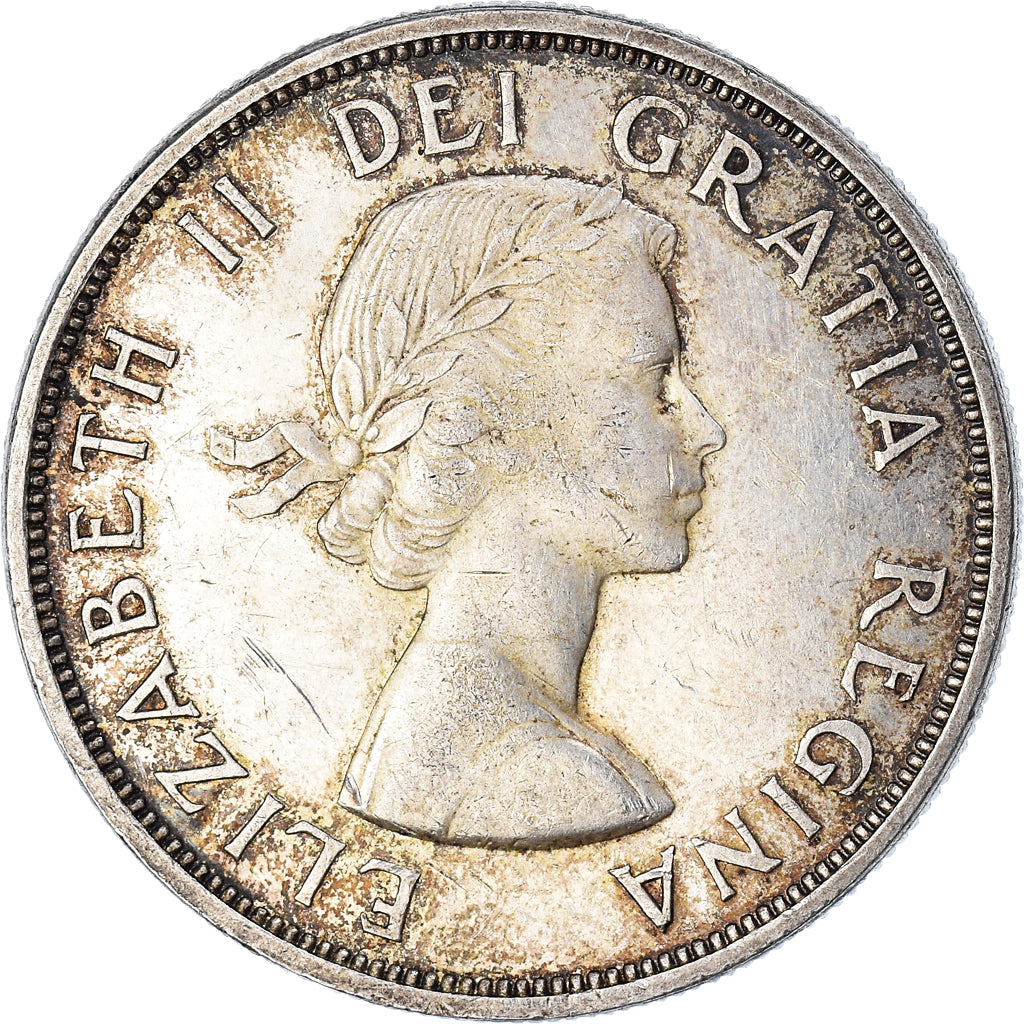 Moneda, Canadá, Dollar, 1963, Ottawa, MBC, Plata, KM:54
