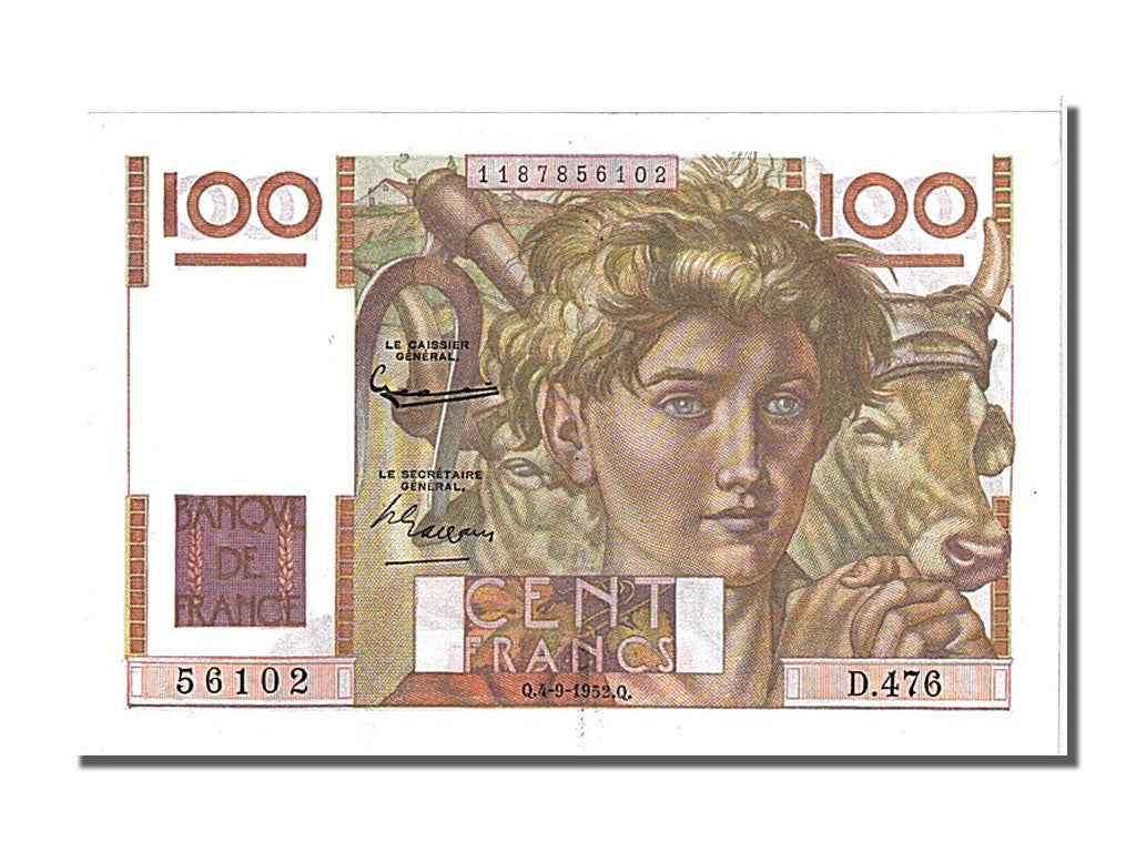 100 Francs type Jeune paysan