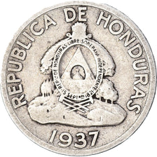 Coin, Honduras, 50 Centavos, 1937, Philadelphia, U.S.A., VF(20-25), Silver