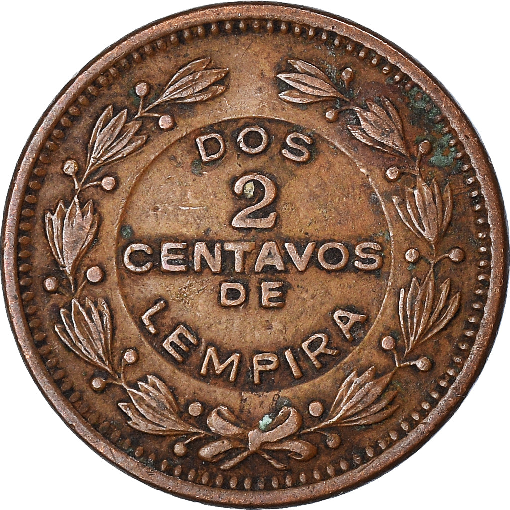 Münze, Honduras, 2 Centavos, 1956, Philadelphia, U.S.A., SS+, Bronze, KM:78