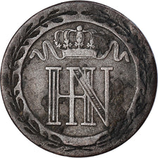 Monnaie, Etats allemands, WESTPHALIA, Jerome, 20 Centimes, 1808, Cassel, TB+