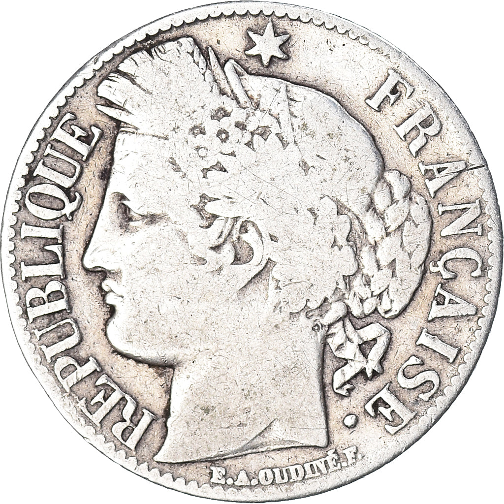 Coin, France, Cérès, Franc, 1888, Paris, VF(20-25), Silver, KM:822.1