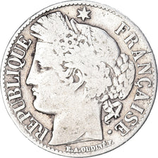 Coin, France, Cérès, Franc, 1888, Paris, VF(20-25), Silver, KM:822.1