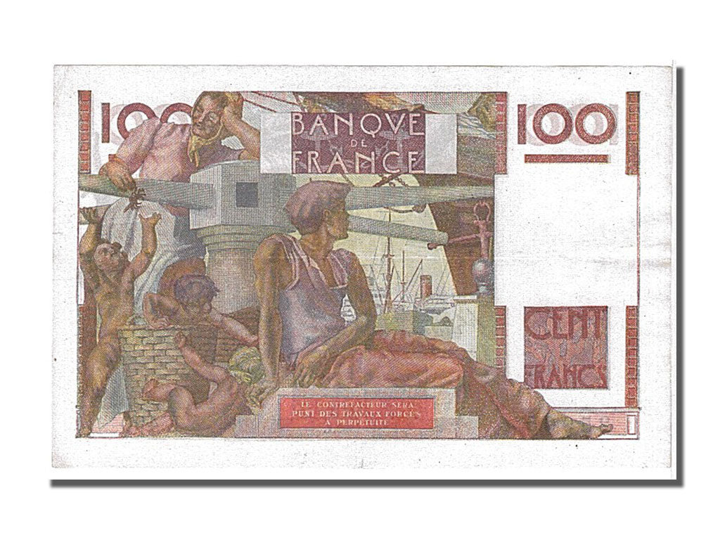 France, 100 Francs, 100 F 1945-1954 ''Jeune Paysan'', 1952, KM #128d,...