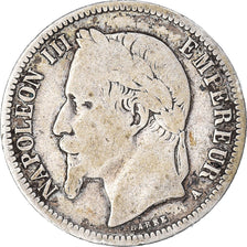 Munten, Frankrijk, Napoleon III, Franc, 1866, Paris, ZG+, Zilver, KM:806.1