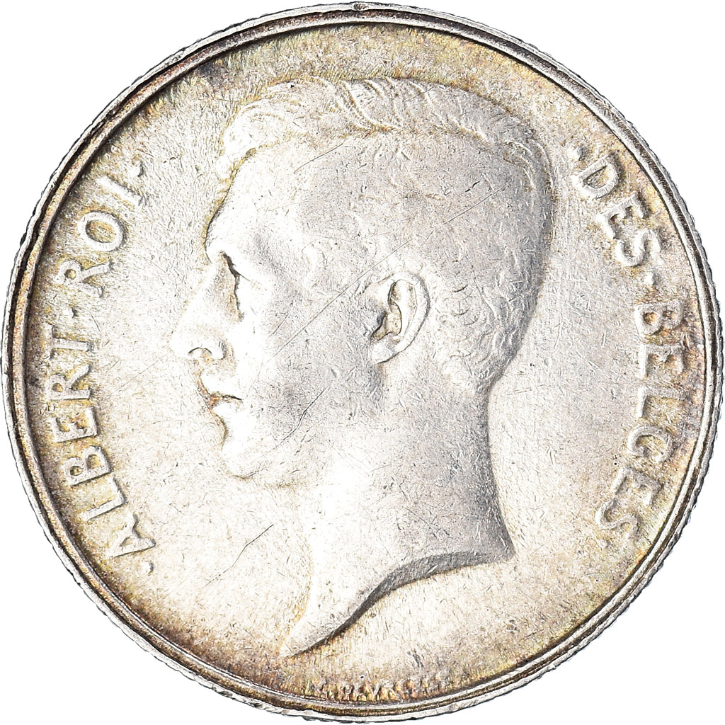 Coin, Belgium, Albert I, 2 Francs, 2 Frank, 1911, EF(40-45), Silver, KM:74