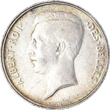 Coin, Belgium, Albert I, 2 Francs, 2 Frank, 1911, EF(40-45), Silver, KM:74