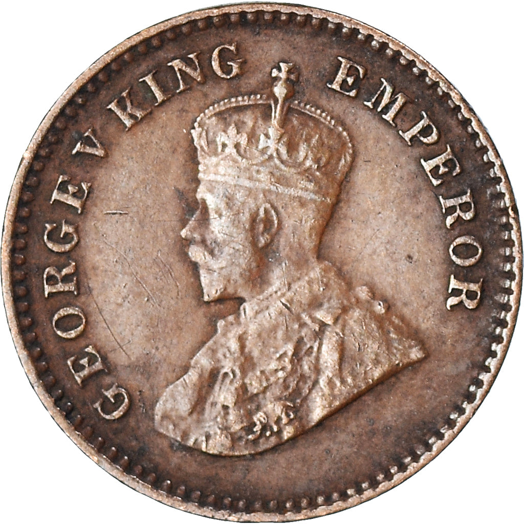 Monnaie, Inde britannique, George V, 1/12 Anna, 1 Pie, 1936, TTB, Bronze, KM:509